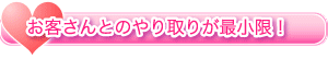 お客さんとのやり取りが最小限！